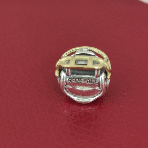 Pandora Atlanta Falcons NFL Football Helmet Charm 14K Gold and S925 Silver - Picture 5 of 9